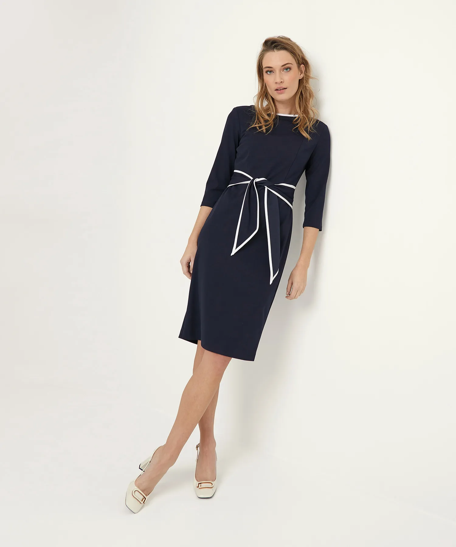 Joseph Ribkoff Kleid mit Kontrastpaspel